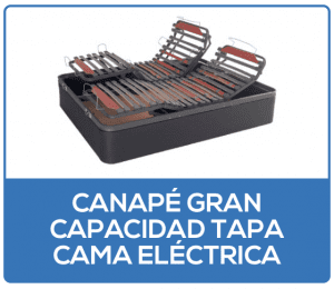 Canapé gran capacidad tapa cama electrica