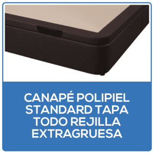 Canapé polipiel standard tapa todo rejilla extragruesa