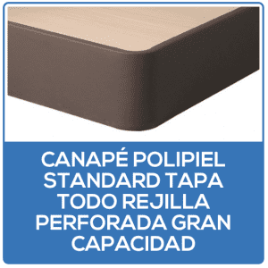 Canapé polipiel standard tapa todo rejilla perforada gran capacidad