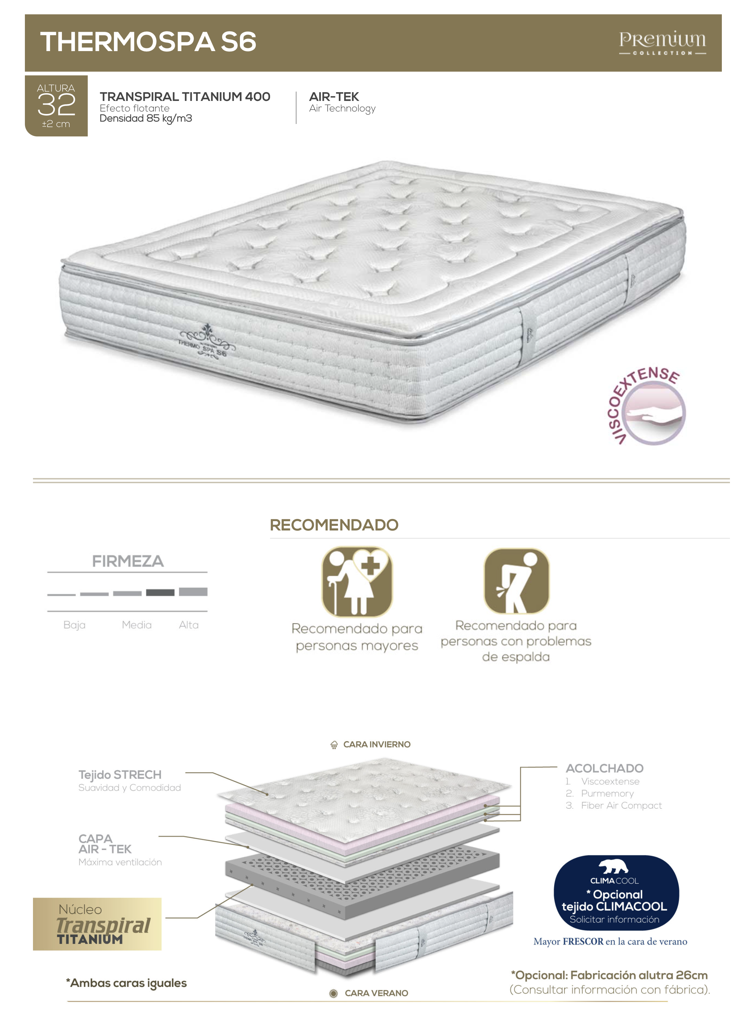 Thermospa S6 colchón