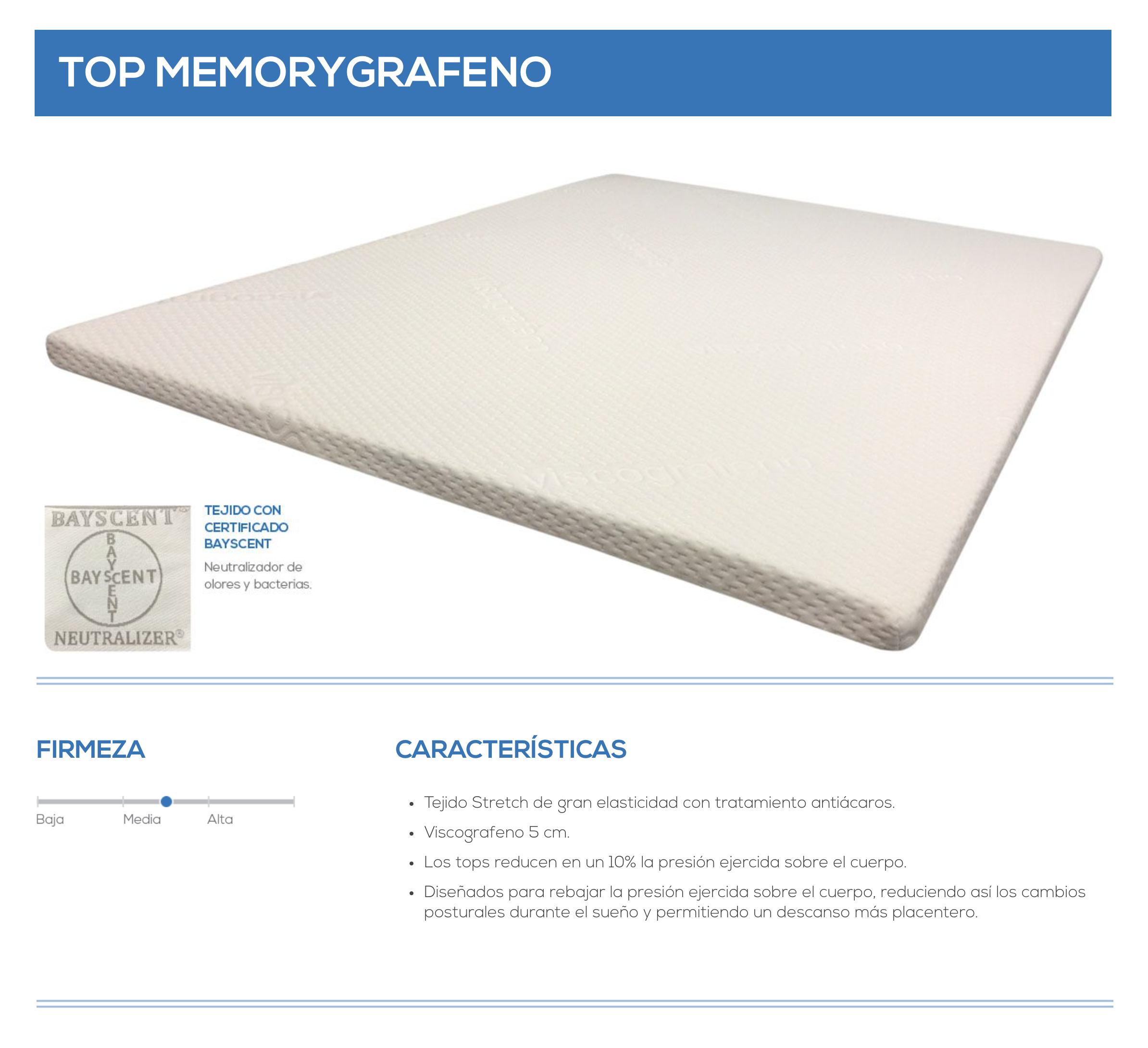 Top memorygrafeno colchón
