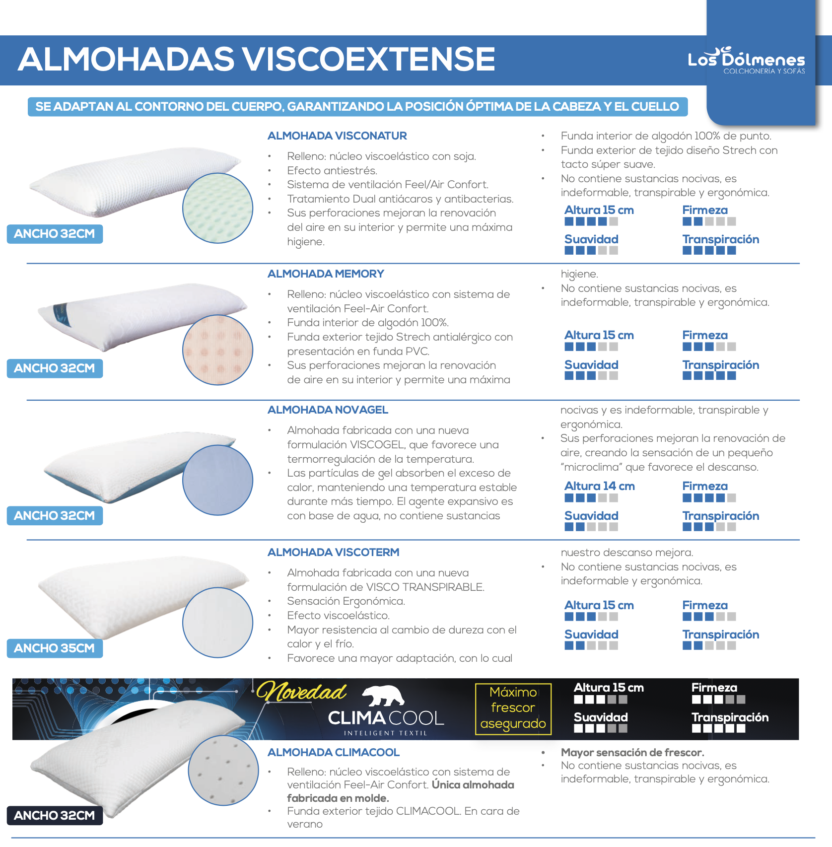 almohadas viscoextense